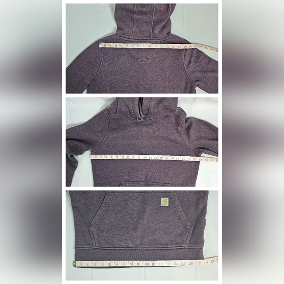 Carhartt Women's Relaxed Fit Hoodie Small TS2790-W Purple EUC - Picture 6 of 12